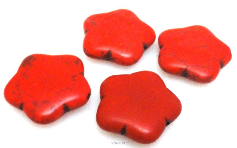 Howlit - kwiatek 20mm czerwony