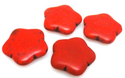 Howlit - kwiatek 20mm czerwony