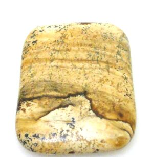 Jaspis obrazkowy - na wisior - prostokąt 40x30mm