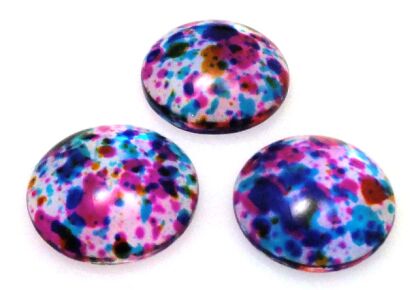 Kaboszon szklany - moneta 16mm