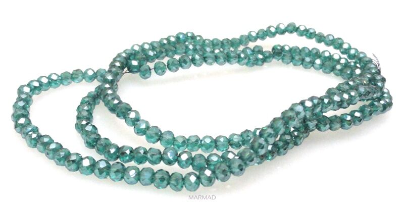 Kryształki fasetowane - oponki 3x2mm