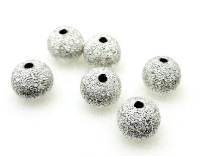 Kulka diamentowa 6mm - srebro 925