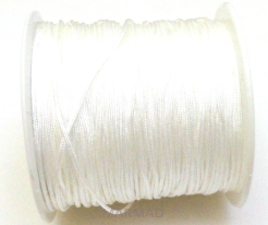 Sznurek bawełniany satynowy 0,8mm - biały