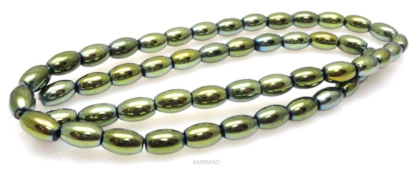 Hematyt zielony - oliwka 8x5mm