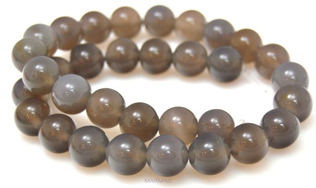 Agat szary - kula 12mm