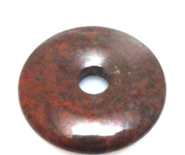 Jaspis - na zawieszkę - donut 30mm