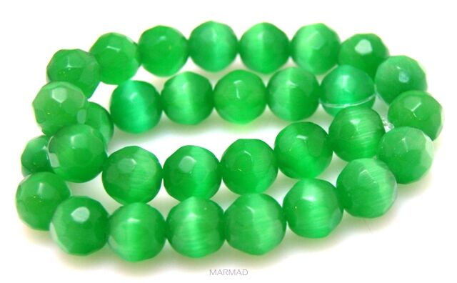 Uleksyt fasetowany - kula 12mm - zielony