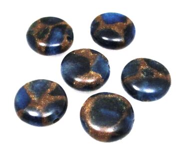 Kwarc z żywicą - moneta 12mm- II gatunek