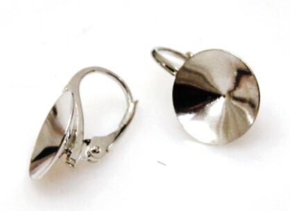 Bigle do Rivoli Swarovskiego - zapięcie angielskie- srebro 925 - 1 para