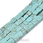Turkus naturalny -kostka 6x6mm - 4