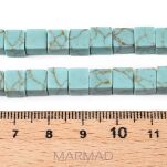 Turkus naturalny -kostka 6x6mm - 5