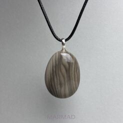Zawieszka - krzemień pasiasty 37x27mm