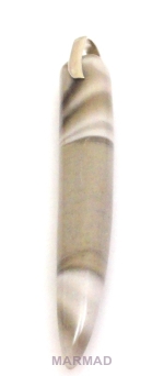 Zawieszka - krzemień pasiasty kieł 74x11x9mm + srebro 925