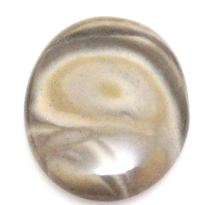 Kaboszon krzemień pasiasty owal 39x30x7mm