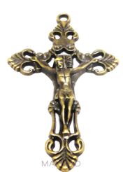 Zawieszka - krzyż 55x33mm antyczny brąz