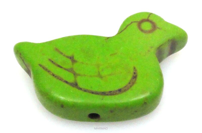 Howlit zielony - kaczuszka 30x20mm