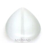 Uleksyt - kropla na zawieszkę 29x22mm - jasno szary