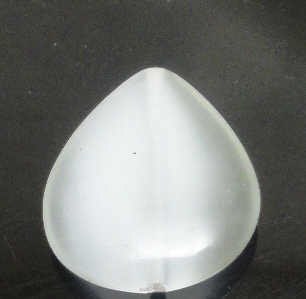 Uleksyt - kropla na zawieszkę 29x22mm - jasno szary