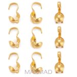 Łapaczka do linek - końcówka 9mm - kolor złoty - 2