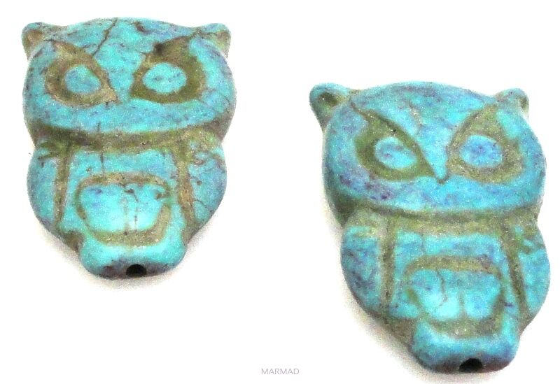 Howlit - sowa 30x20mm - turkusowy