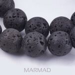 Lawa wulkaniczna czarna - kula 10mm - 3