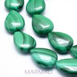 Malachit naturalny - łezka- 18x13x5mm - 2