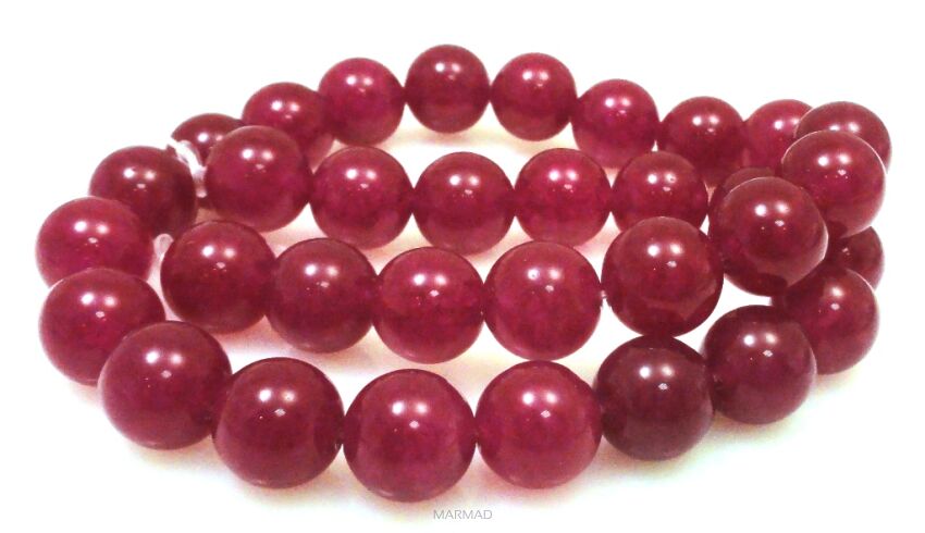 Jadeit - kula 12mm - fuksja