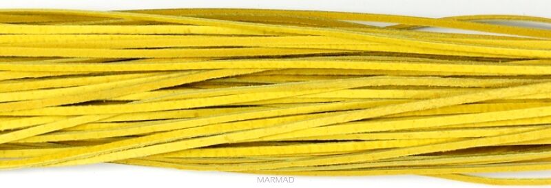 Rzemień skórzany żółto cytrynowy - grubość 1x3mm