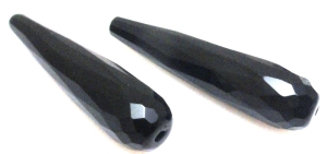 Onyks fasetowany - na wisior - kropla 50x12mm