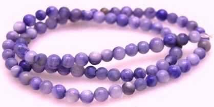 Naturalna masa perłowa wrzos - kula 4mm