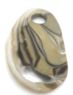 Krzemień pasiasty - wisior - 67x38x12mm