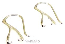 Bigle otwarte Swarovski - srebro 925 - 1 para