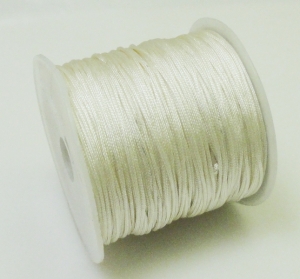 Sznurek bawełniany satynowy 0,7mm - kremowy