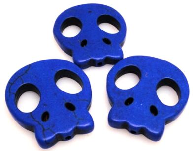 Howlit - czaszka 28x25mm - niebieski