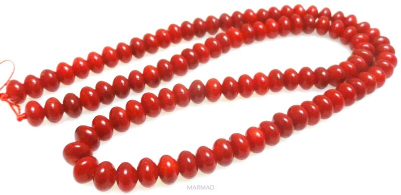 Koral czerwony - oponka 6x4mm