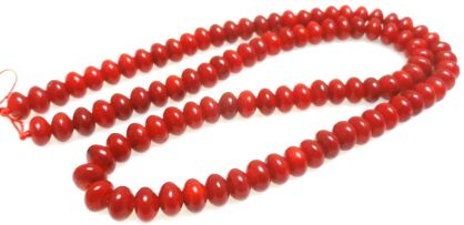 Koral czerwony - oponka 6x4mm