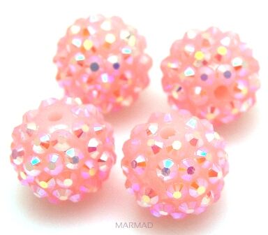 Akryl - kula 15mm - jasno różowe