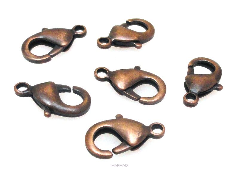 Zapięcie karabińczyk 12mm - red copper