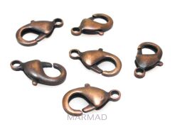 Zapięcie karabińczyk 12mm - red copper