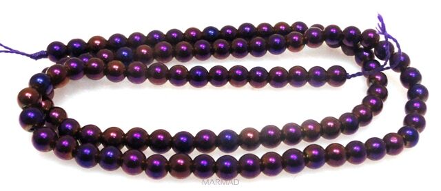 Hematyt fioletowy - kula 4mm