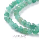 Szmaragd fasetowany- kula 2mm - 3