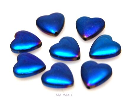 Hematyt niebieski - serce 10x10mm