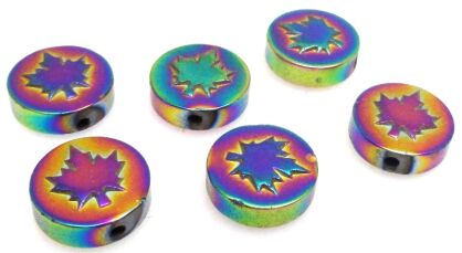 Hematyt tęczowy - liść klonu 10mm