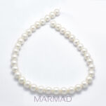 Perła rzeczna naturalna biała -  kula 11 - 6