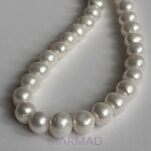 Perła rzeczna naturalna biała -  kula 11 - 3