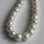 Perła rzeczna naturalna biała -  kula 11 - 4