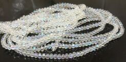 Kryształki fasetowane - oponki 4x3mm crystal