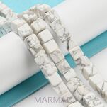 Howlit biały - kostka 6x6mm - 3