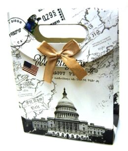 Torebka na prezent - Biały Dom