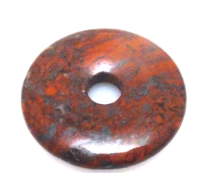 Jaspis - na zawieszkę - donut 30mm